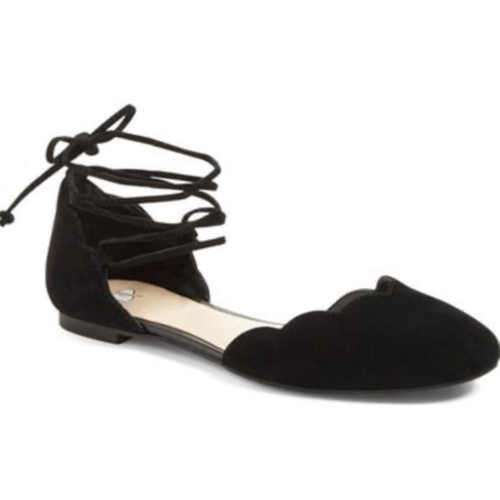 🖤 Nordstrom BP Sophie Lace-up Flat in black. Size 9